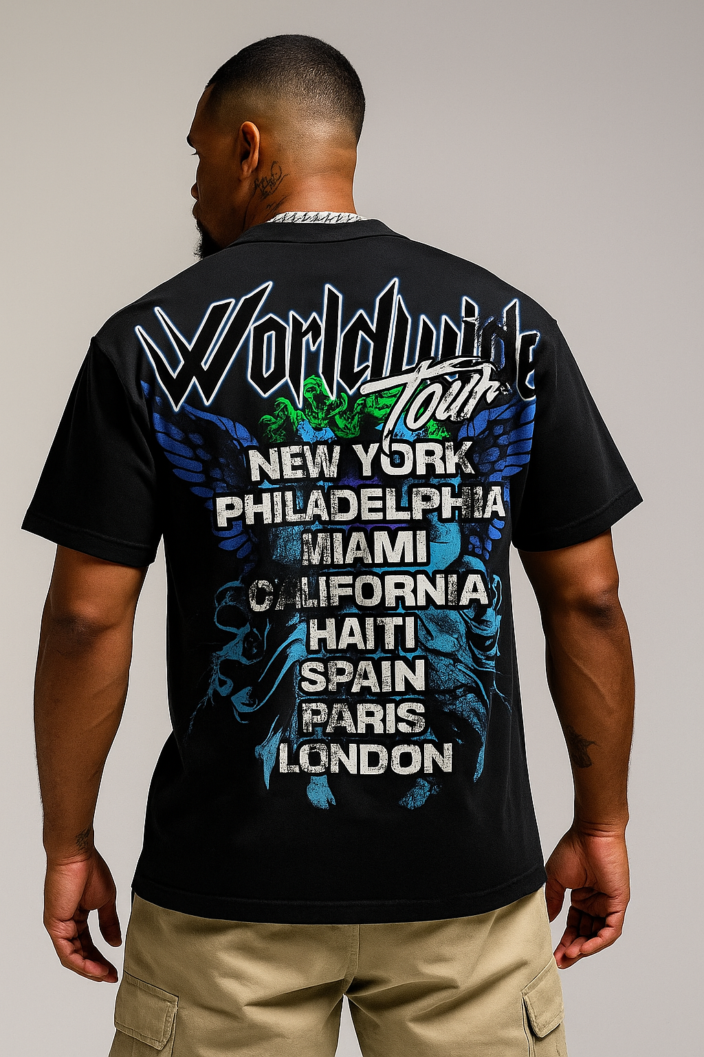 JUICE FABRICS WORLD IS YOURS T-SHIRT