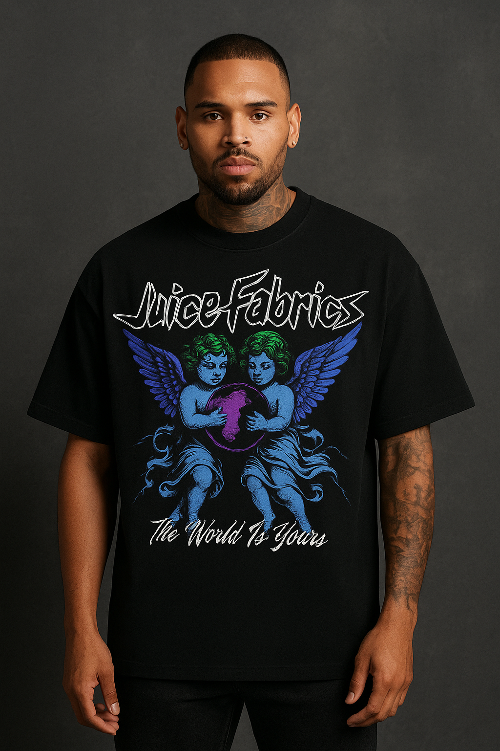 JUICE FABRICS WORLD IS YOURS T-SHIRT